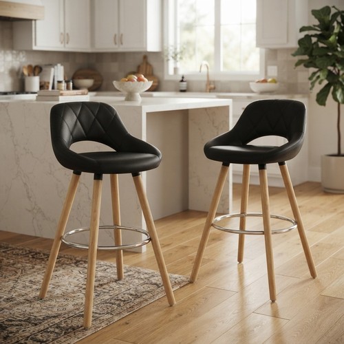 Moderne schwarze barhocker mit - moderne,