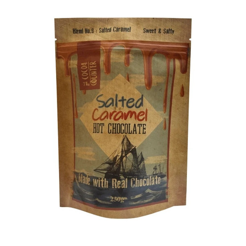 Salted caramel hot chocolate - salted,