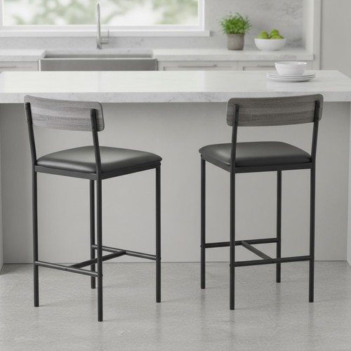 Barhocker 2er set grau - set,